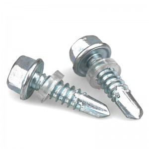 Cross hexagon Flange tapping screw 304 stainless steel Dovetail Self tapping screw