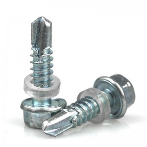 Cross hexagon Flange tapping screw 304 stainless steel Dovetail Self tapping screw