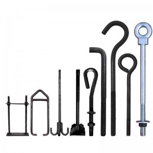 High Strength Grade j-Bolts L-bolt Anchor Bolts Embedded fixing bolts