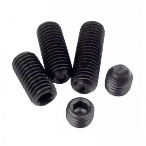 Alta resistência grau 4.8 8,8 10,9 12,9 Óxido de preto DIN915 DIN916 Bolt de conjunto