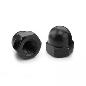 High Strength Grade 4 8 10 12 Steel Black Oxide DIN1587 Cap Nuts