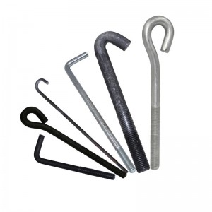 High Strength Grade j-Bolts L-bolt Anchor Bolts Embedded fixing bolts
