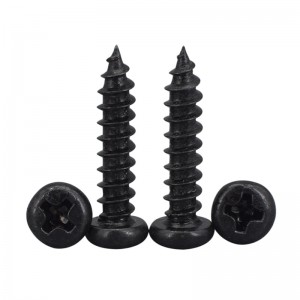 Cross large Pan head screw DIN968 high strength round head  Flat tapping screw with gasket