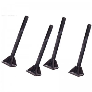 High Strength Grade Anchor bolt with plate grade 8.8 10.9 12.9
