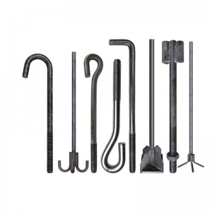 High Strength Grade j-Bolts L-bolt Anchor Bolts Embedded fixing bolts