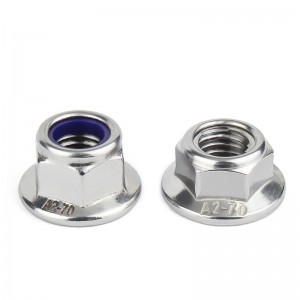 Stainless Steel A2-70 A4-80 SS201 SS304 SS316 DIN6926 DIN1663 Nylon Lock Nuts With Flange Flange Nylock Nuts