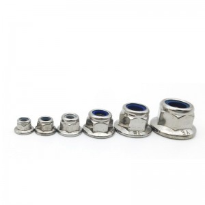 Stainless Steel A2-70 A4-80 SS201 SS304 SS316 DIN6926 DIN1663 Nylon Lock Nuts With Flange Flange Nylock Nuts