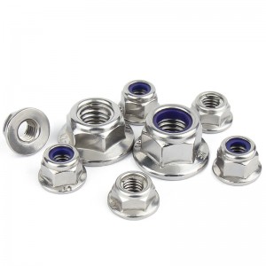 Stainless Steel A2-70 A4-80 SS201 SS304 SS316 DIN6926 DIN1663 Nylon Lock Nuts With Flange Flange Nylock Nuts