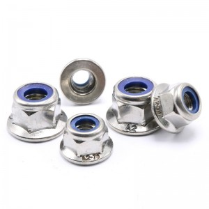 Stainless Steel A2-70 A4-80 SS201 SS304 SS316 DIN6926 DIN1663 Nylon Lock Nuts With Flange Flange Nylock Nuts