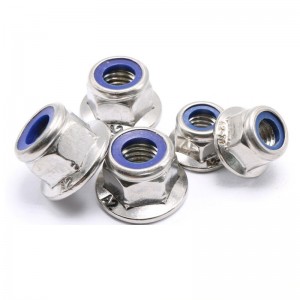 Stainless Steel A2-70 A4-80 SS201 SS304 SS316 DIN6926 DIN1663 Nylon Lock Nuts With Flange Flange Nylock Nuts