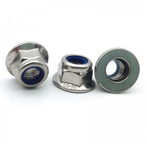 Stainless Steel A2-70 A4-80 SS201 SS304 SS316 DIN6926 DIN1663 Nylon Lock Nuts With Flange Flange Nylock Nuts