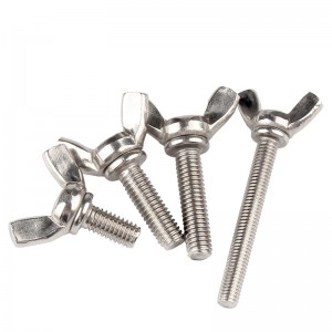 Stainless Steel A2-70 A4-80 SS201 SS304 SS316 DIN316 Butterfly Wing Bolts