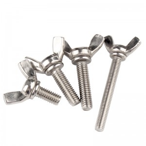 Stainless Steel A2-70 A4-80 SS201 SS304 SS316 DIN316 Butterfly Wing Bolts