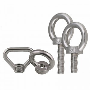 Vlekvrye staal A2-70 A4-80 SS201 SS304 SS316 DIN580 Oogbolle