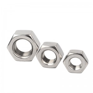 Tuercas hexagonales de acero inoxidable A2-70 A4-80 SS201 SS304 SS316 DIN934