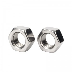 스테인레스 스틸 A2-70 A4-80 SS201 SS304 SS316 DIN934 HEX NUTS