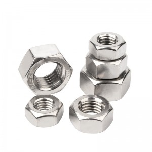 스테인레스 스틸 A2-70 A4-80 SS201 SS304 SS316 DIN934 HEX NUTS
