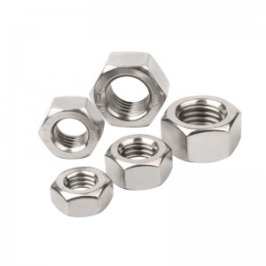 Stainless Steel A2-70 A4-80 SS201 SS304 SS316 DIN934 Hex Nuts