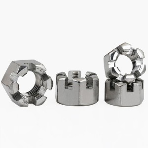 스테인레스 스틸 A2-70 A4-80 SS201 SS304 SS316 DIN935 Castle Nuts