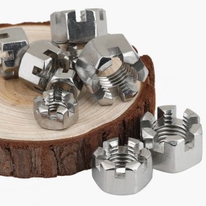 스테인레스 스틸 A2-70 A4-80 SS201 SS304 SS316 DIN935 Castle Nuts