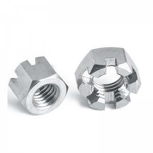 스테인레스 스틸 A2-70 A4-80 SS201 SS304 SS316 DIN935 Castle Nuts