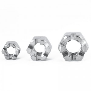 스테인레스 스틸 A2-70 A4-80 SS201 SS304 SS316 DIN935 Castle Nuts