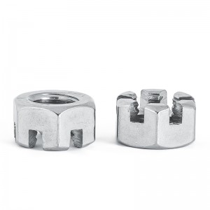 스테인레스 스틸 A2-70 A4-80 SS201 SS304 SS316 DIN935 Castle Nuts