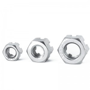 Aço inoxidável A2-70 A4-80 SS201 SS304 SS316 DIN935 Castle Nuts