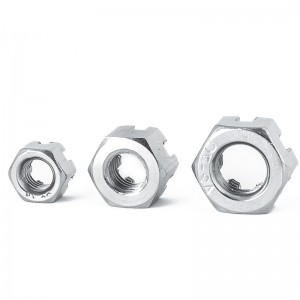 Stainless Steel A2-70 A4-80 SS201 SS304 SS316 DIN935 Castle Nuts