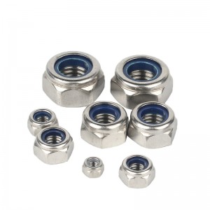 สแตนเลส A2-70 A4-80 SS201 SS304 SS316 DIN982 DIN985 ไนลอนล็อคถั่ว Nylock Nuts