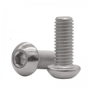 สแตนเลส A2-70 A4-80 SS201 SS304 SS316 ISO7380 หัวปุ่ม Hex Socket Bolts