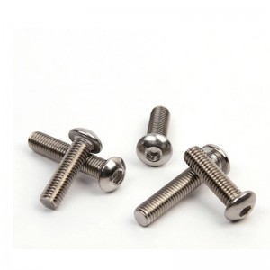 สแตนเลส A2-70 A4-80 SS201 SS304 SS316 ISO7380 หัวปุ่ม Hex Socket Bolts