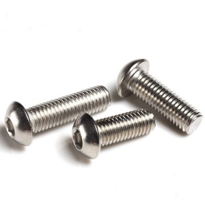 נירוסטה A2-70 A4-80 SS201 SS304 SS316 ISO7380 ברגי שקע שקע ראש כפתור