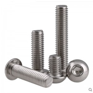 Stainless Steel A2-70 A4-80 SS201 SS304 SS316 ISO7380 Button Head Hex Socket Bolts