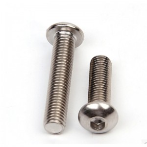 สแตนเลส A2-70 A4-80 SS201 SS304 SS316 ISO7380 หัวปุ่ม Hex Socket Bolts