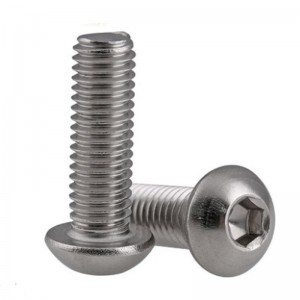 สแตนเลส A2-70 A4-80 SS201 SS304 SS316 ISO7380 หัวปุ่ม Hex Socket Bolts