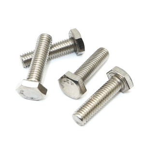 נירוסטה SS201 SS304 SS316 A2-70 A4-80 ברגי משושה