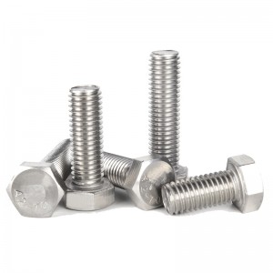 Stainless Steel SS201 SS304 SS316 A2-70 A4-80 Hex Bolts