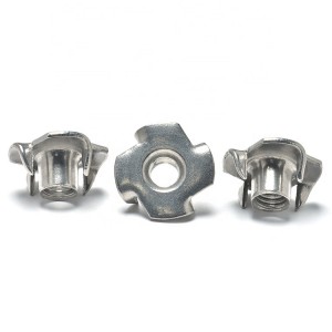 Stainless Steel A2-70 A4-80 SS201 SS304 SS316 Four Claw Nut 4 Prong Tee Nuts