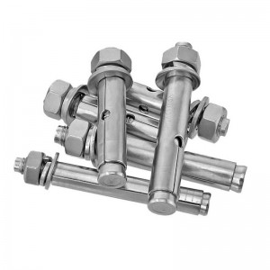 304 stainless steel expansion bolt Galvanized Exploded screw hexagon bolt