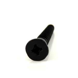 Parafuso de dente de madeira com soquete hexagonal preto parafuso de montanha-russa com soquete hexagonal escareado
