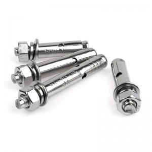 304 stainless steel expansion bolt Galvanized Exploded screw hexagon bolt