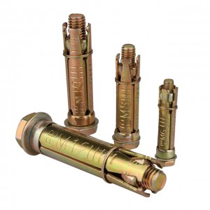Three or four pieces of gecko expansion bolts color zinc plated gecko expansion screws